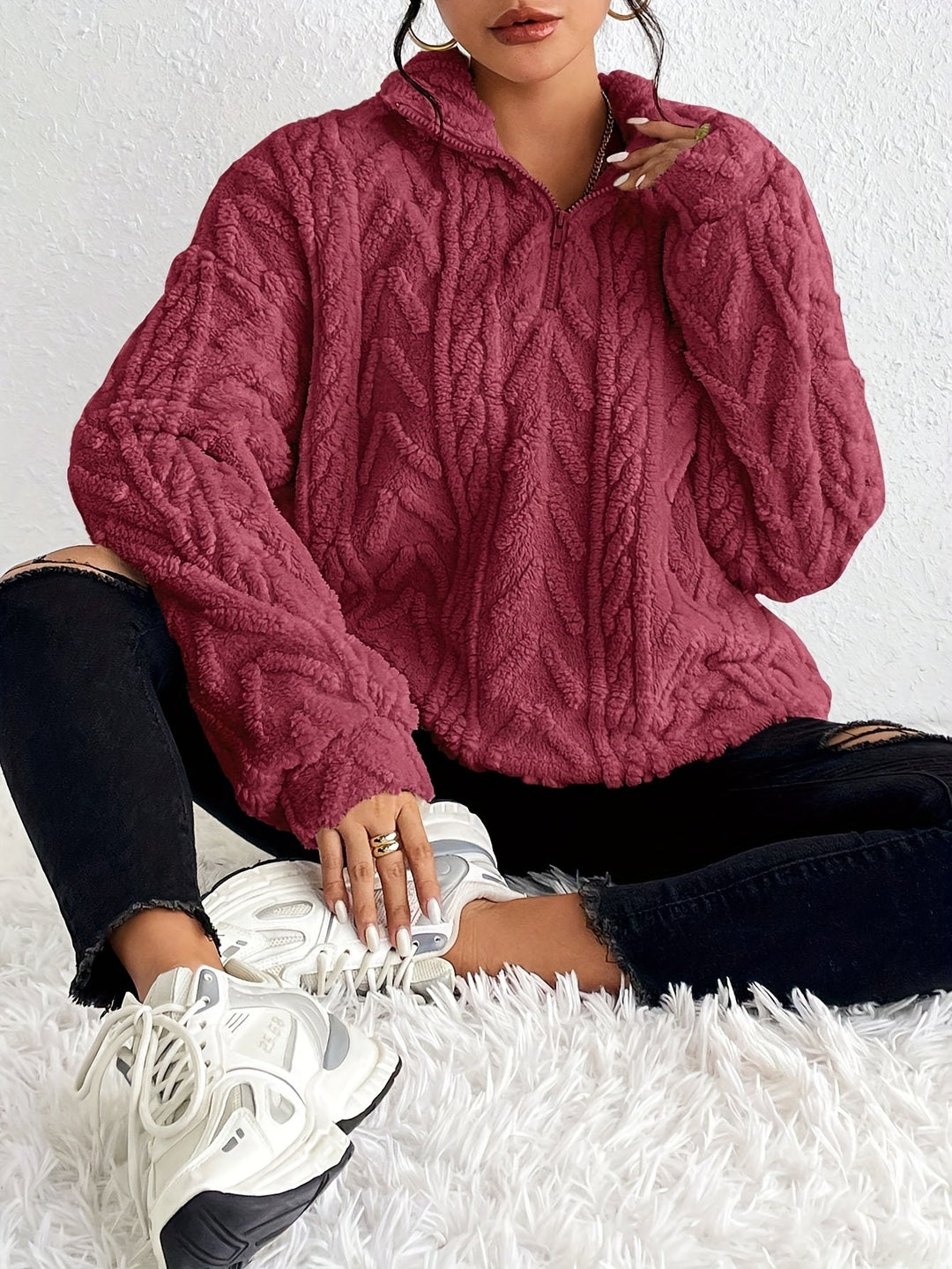 Hazel® Elegant Fleece Sweater