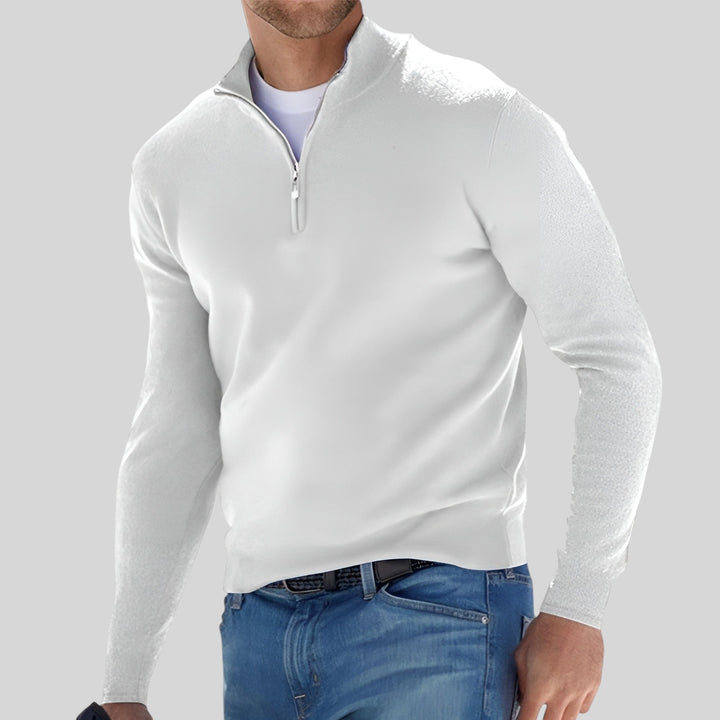 BRADLEY | HALF-ZIP KNIT SWEATER