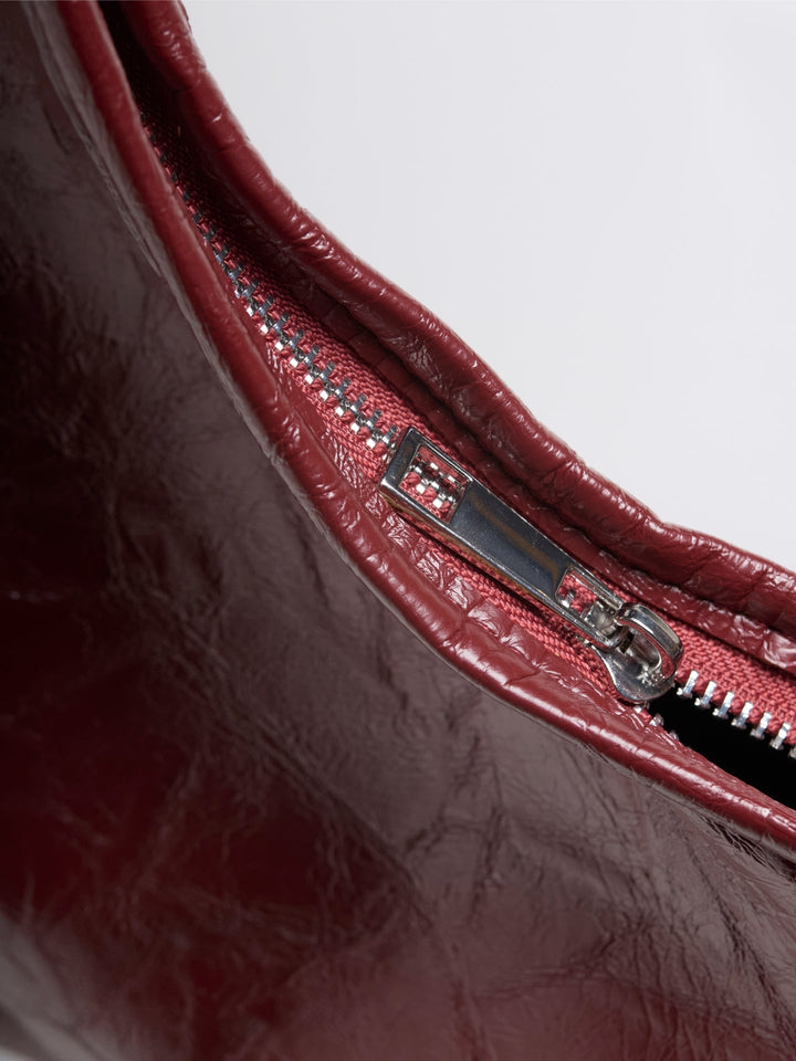 Scarlett Distressed Leather Tote - Zipper Version