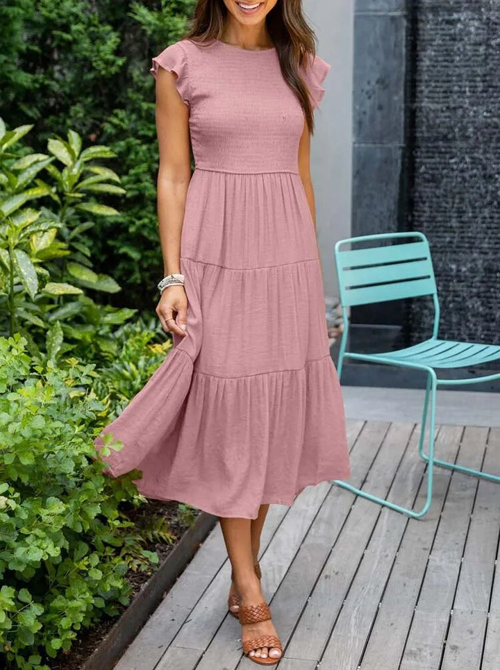 MEGHAN - Elegant Dress with Tummy Coverage