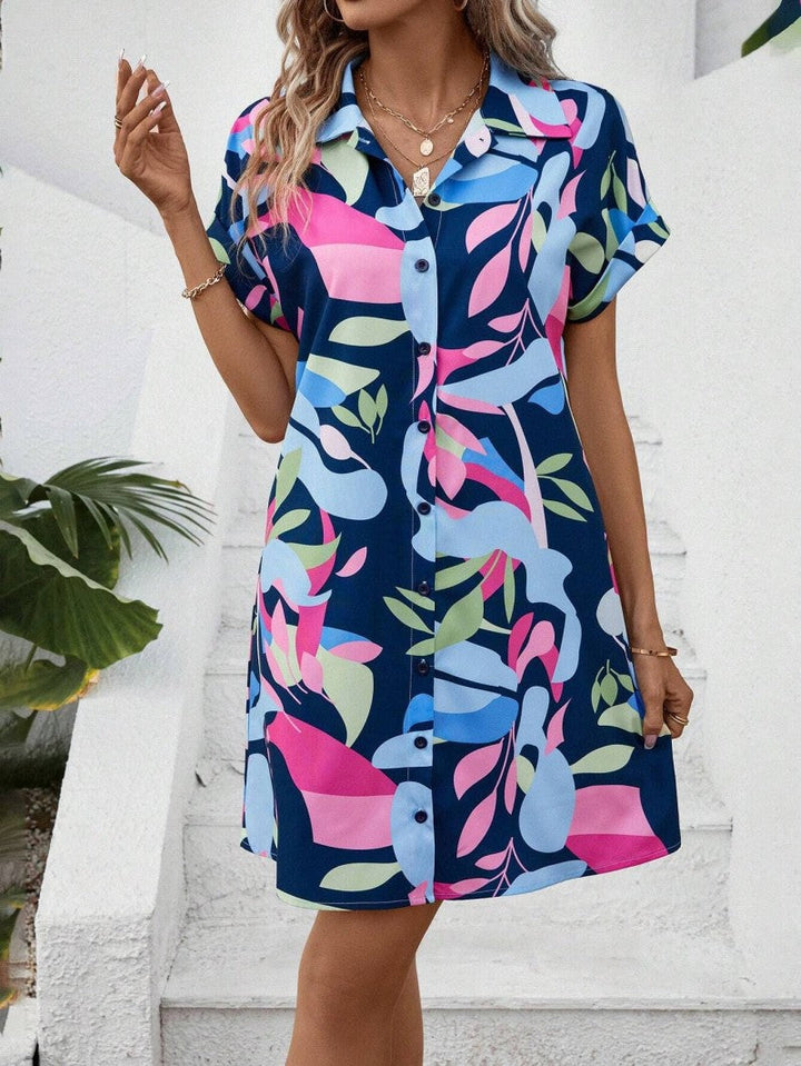 Tiana™ - Printed Button Down Dress