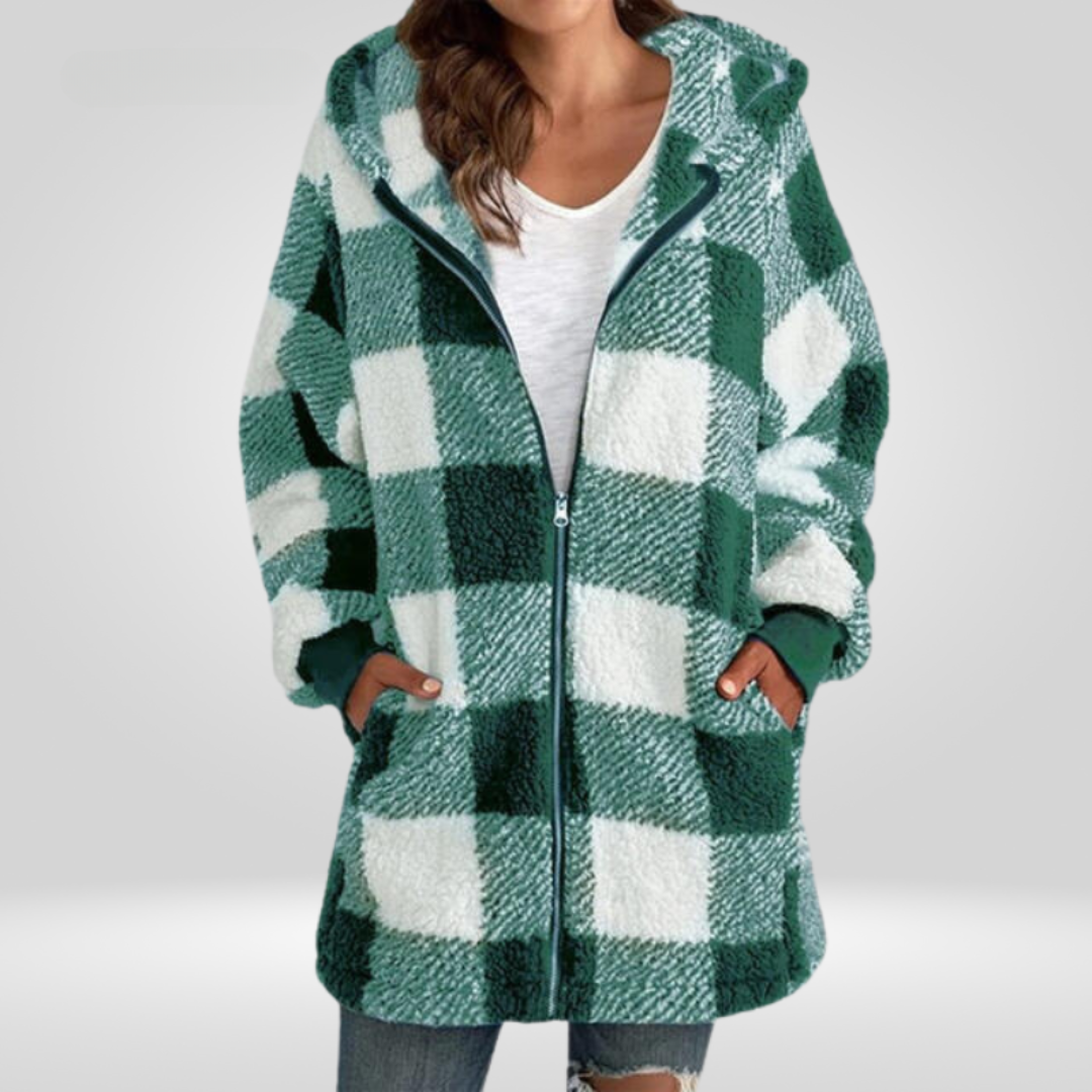 Mary® Cozy Plaid Jacket