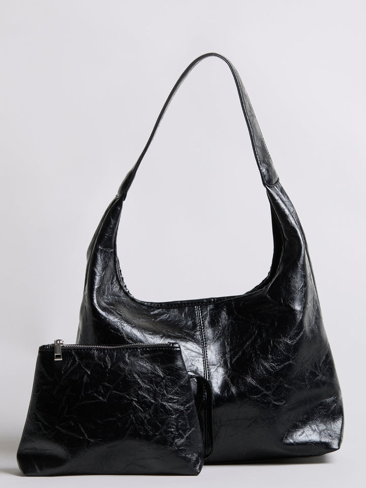Scarlett Distressed Leather Tote - Zipper Version