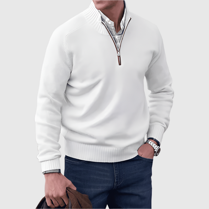 WILLIAM | CLASSIC HALF-ZIP SWEATER