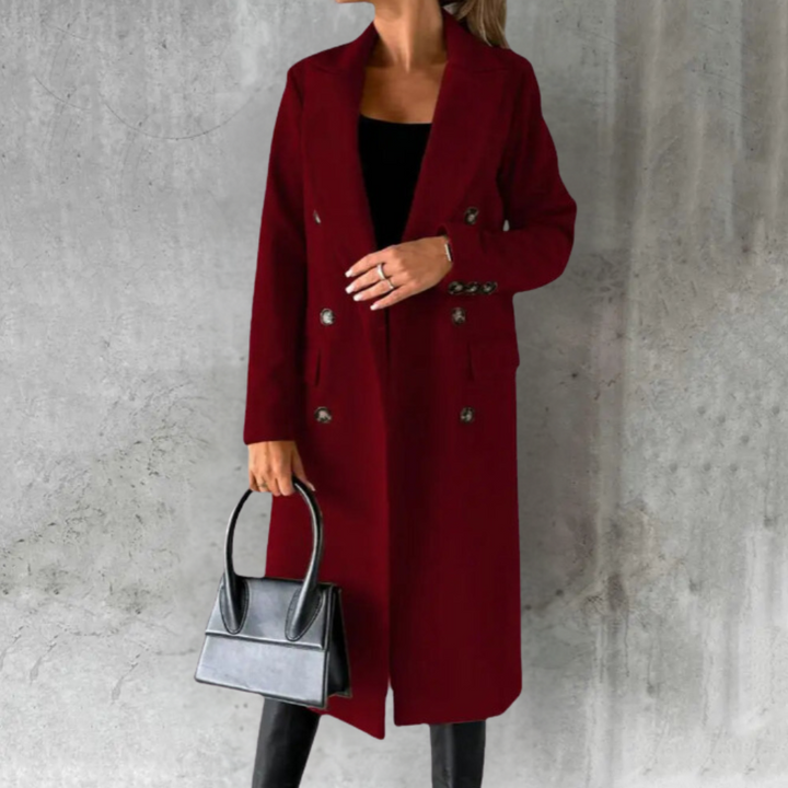 Judith® Elegant Wool Trenchcoat