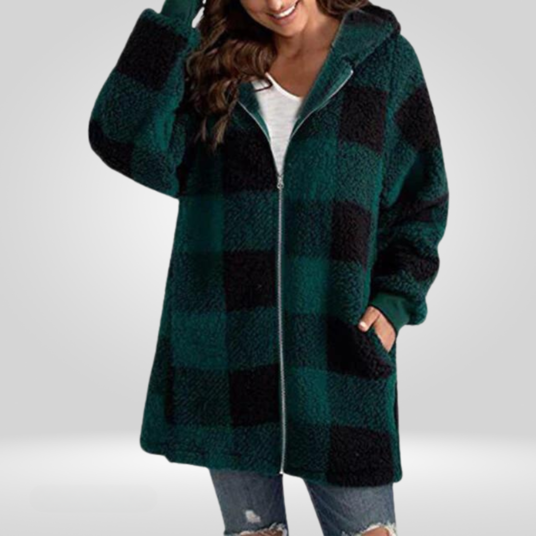 Mary® Cozy Plaid Jacket