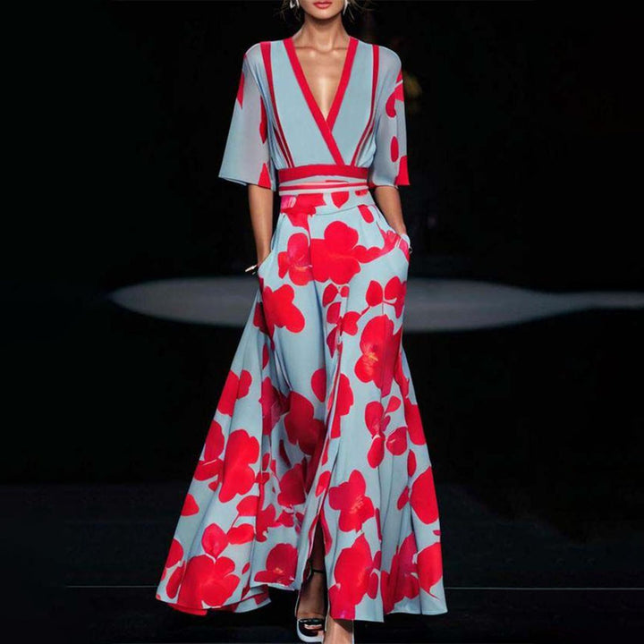 ANDRINA™ | ELEGANTE JURK MET MOUWEN
