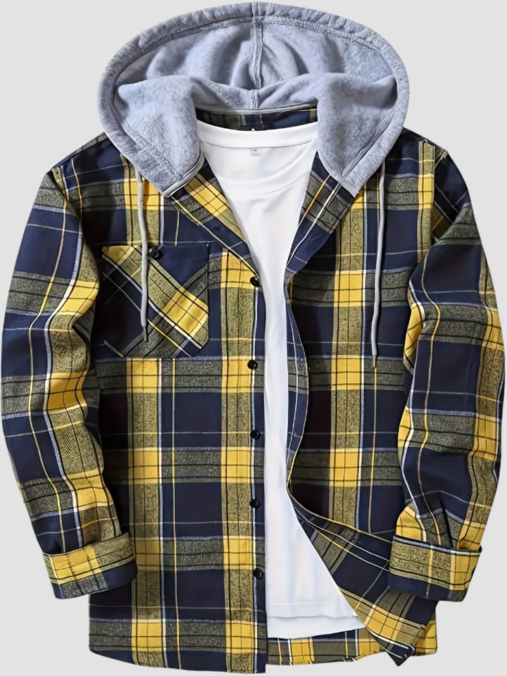 EDWARD | HOODED PLAID JACKET