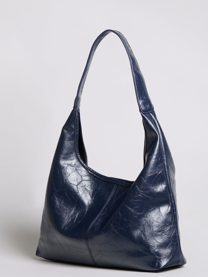 Scarlett Distressed Leather Tote - Zipper Version