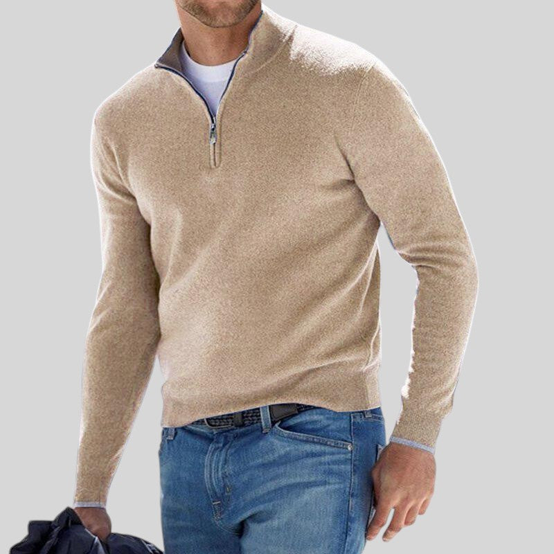 BRADLEY | HALF-ZIP KNIT SWEATER