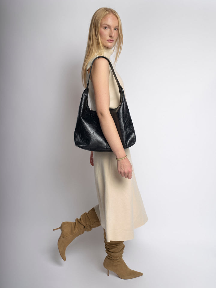 Scarlett Distressed Leather Tote - Zipper Version