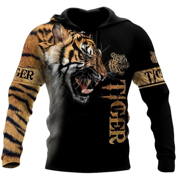 Jack™ - Comfortable Warm Tiger Print Hoodie