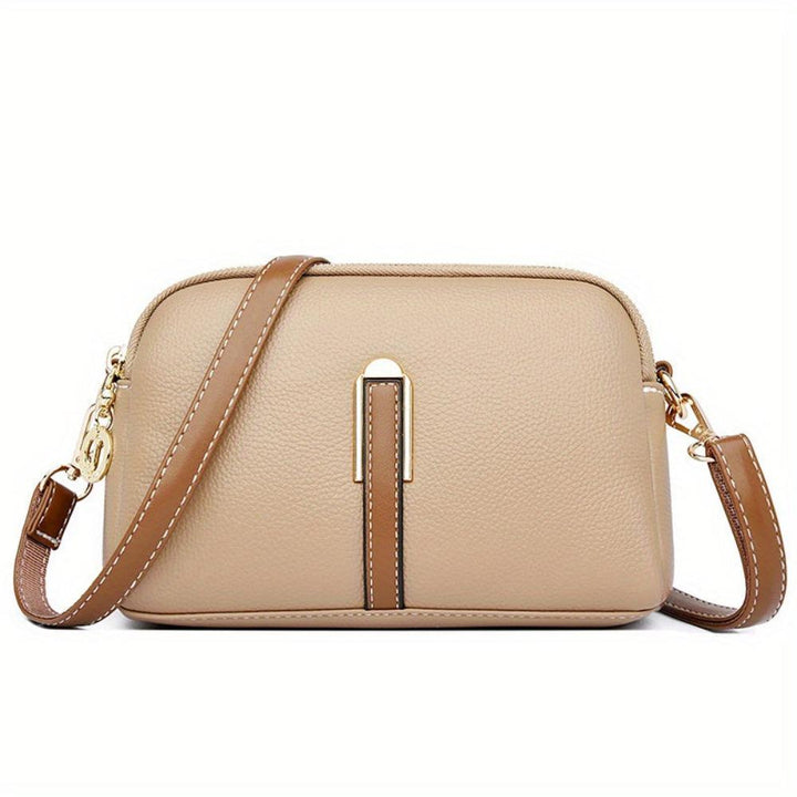 Mila Litchi Embossed Crossbody Bag