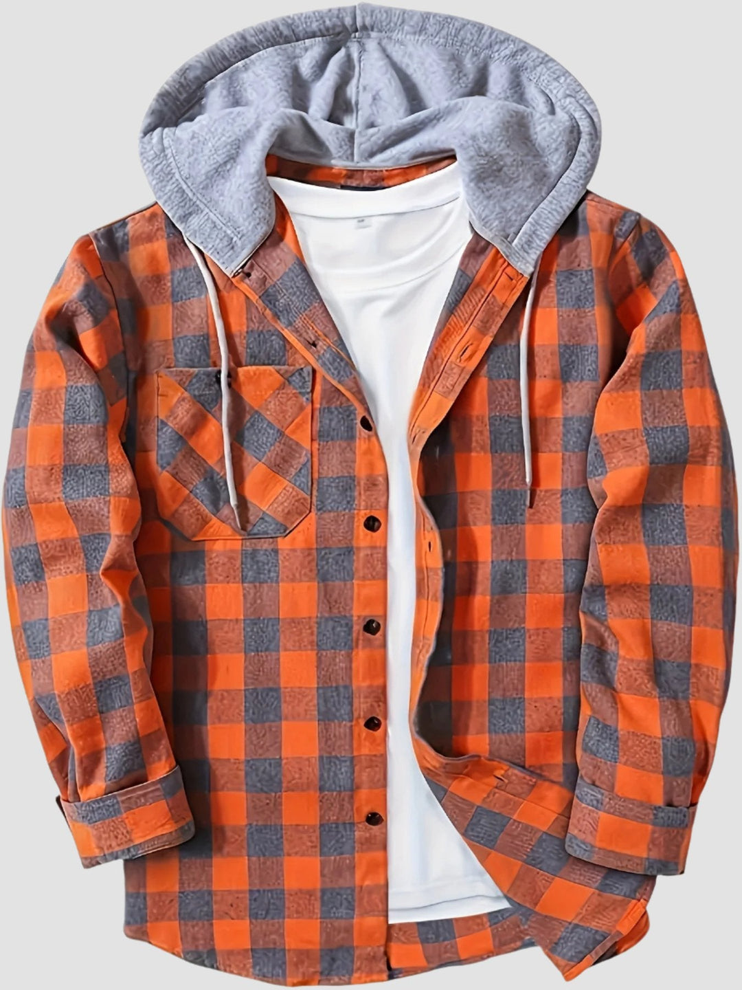 EDWARD | HOODED PLAID JACKET