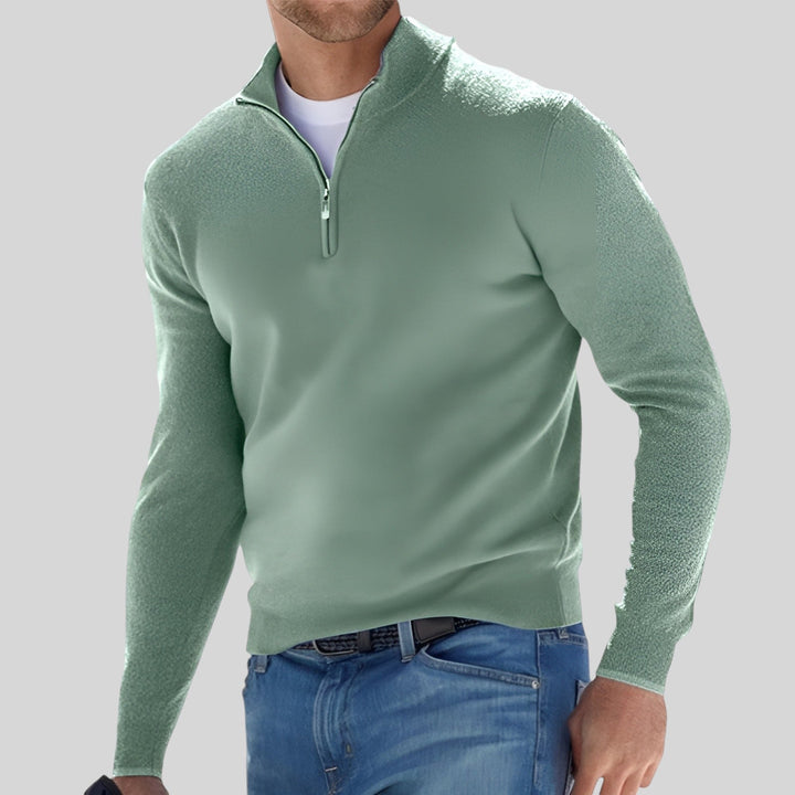 BRADLEY | HALF-ZIP KNIT SWEATER