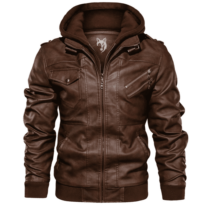 Max™ - Stylish Leather Bomber Jacket