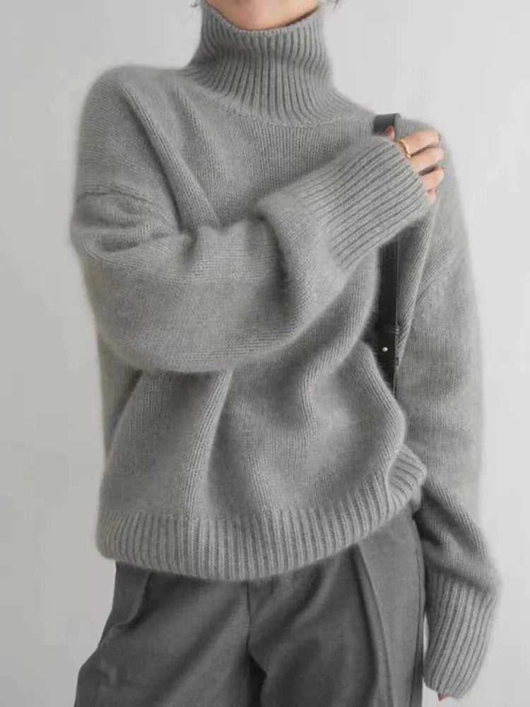 Alia™ - Cozy Cashmere Soft Turtleneck Sweater