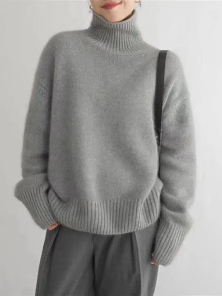 LENA™ | COMFORTABLE, KNITTED, SOFT TURTLENECK SWEATER