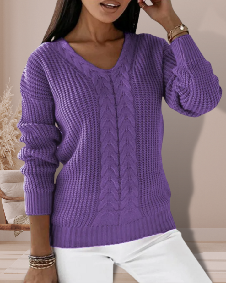 LINSIE™ | ELEGANT V-NECK SWEATER