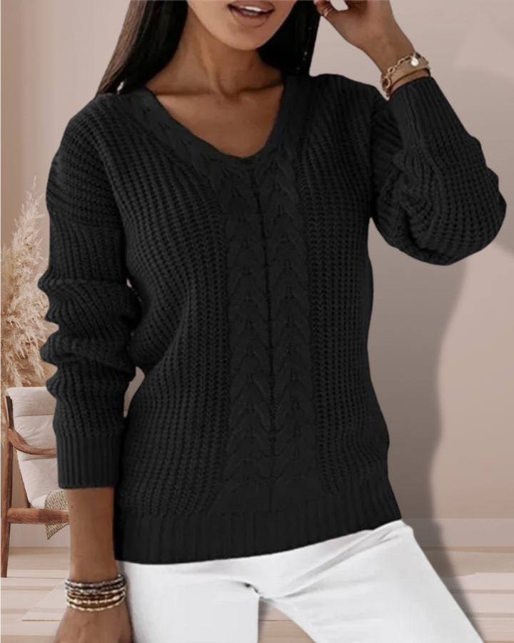 LINSIE™ | ELEGANT V-NECK SWEATER