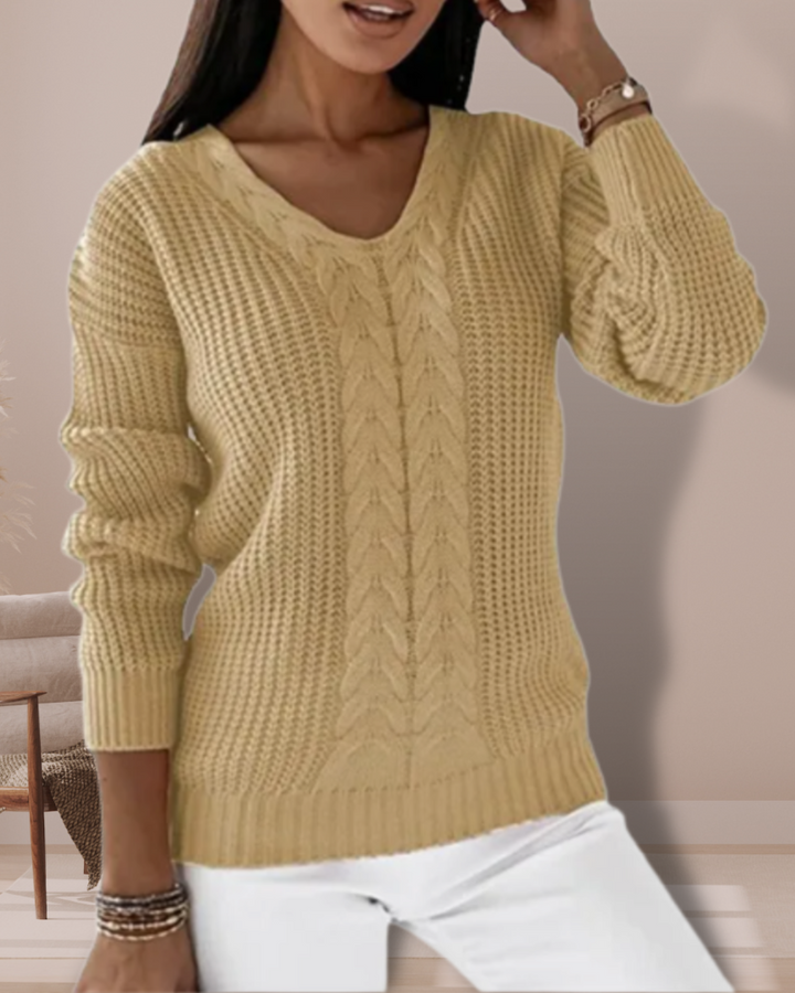 LINSIE™ | ELEGANT V-NECK SWEATER