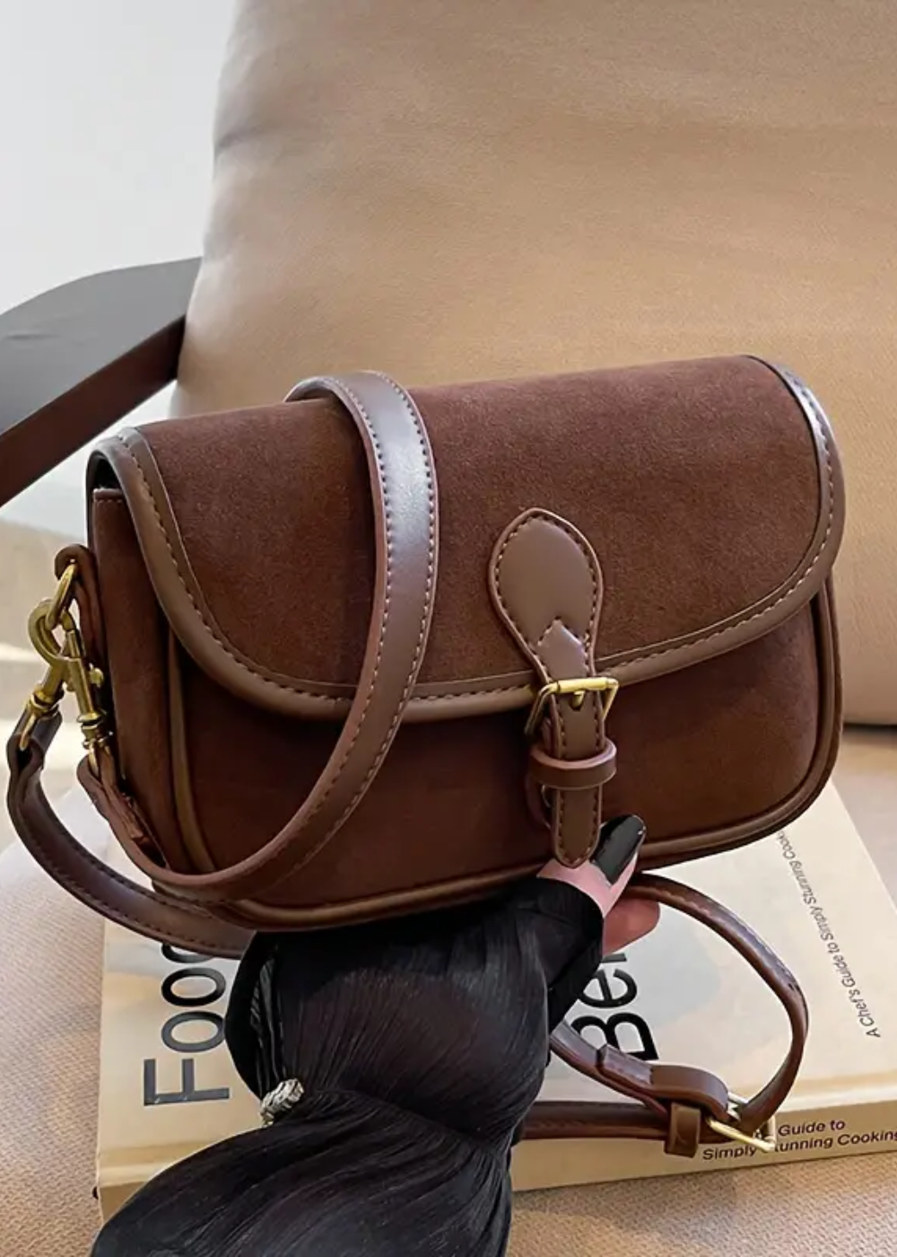 Lyra Suede Crossbody PM