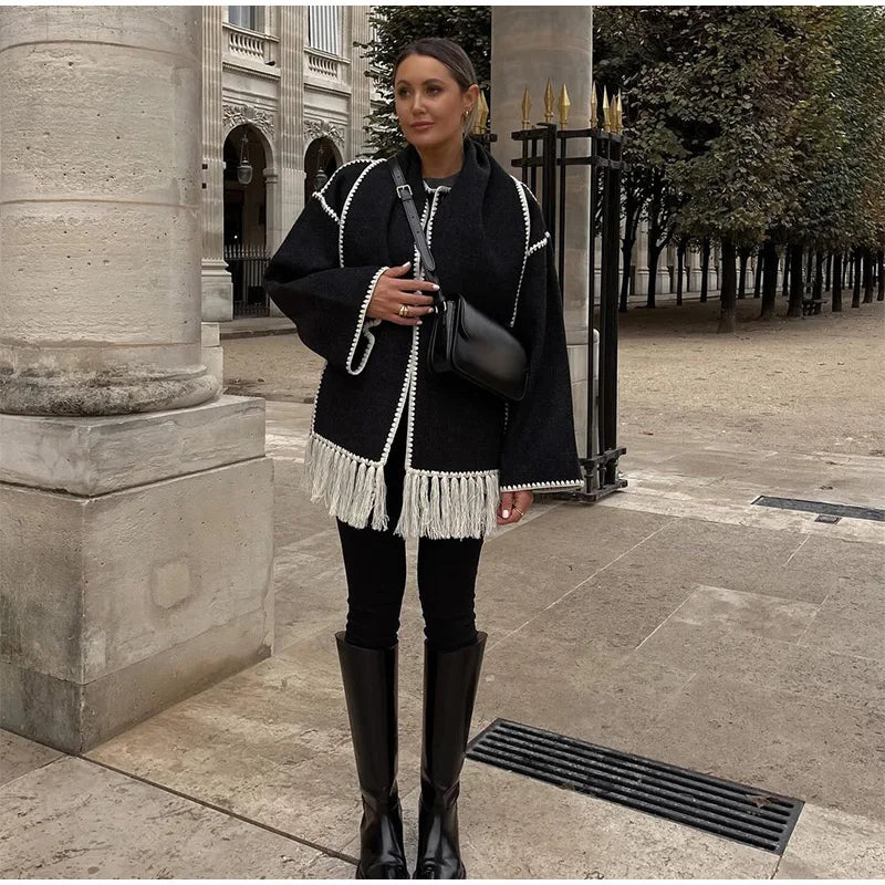 Charlotte™ - Stylish Comfortable Zigzag Shawl Collar Coat