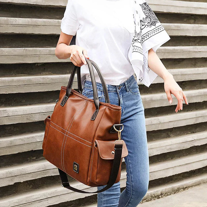 Aurelius™ Large Leather Tote Bag