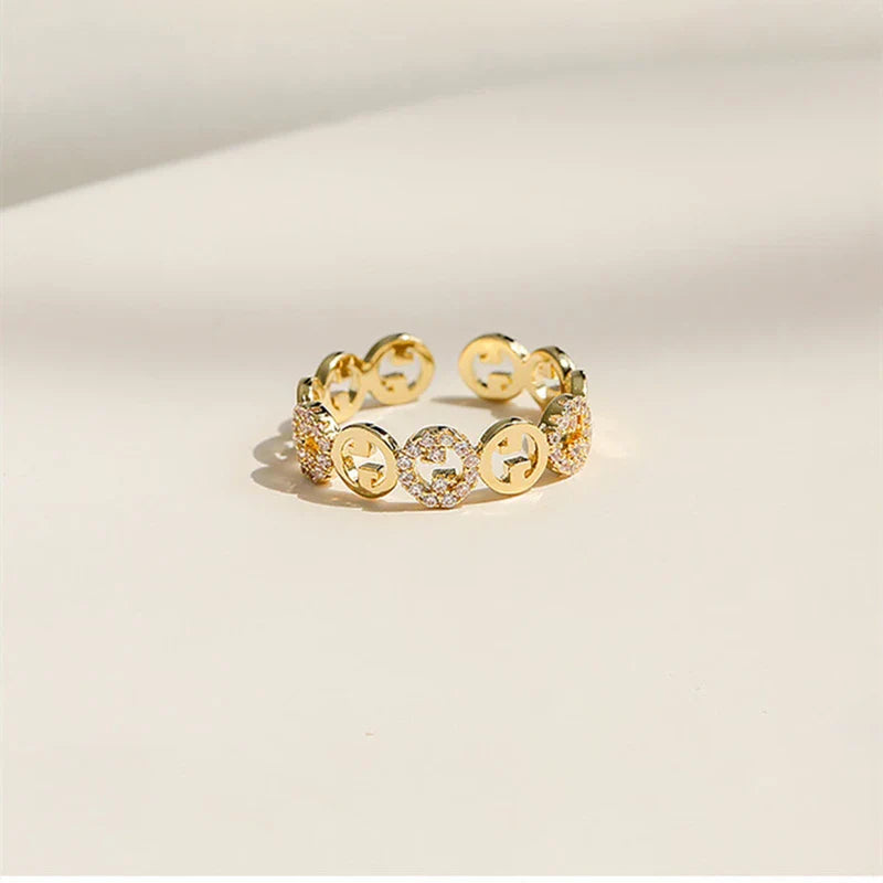 Indy - Gold Plated Adjustable Ring