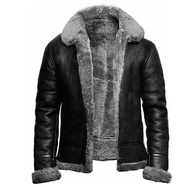 Max™ - Vegan Leather Winter Jacket