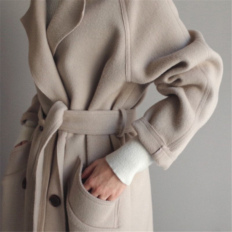 Clara - Women's wool trench coat