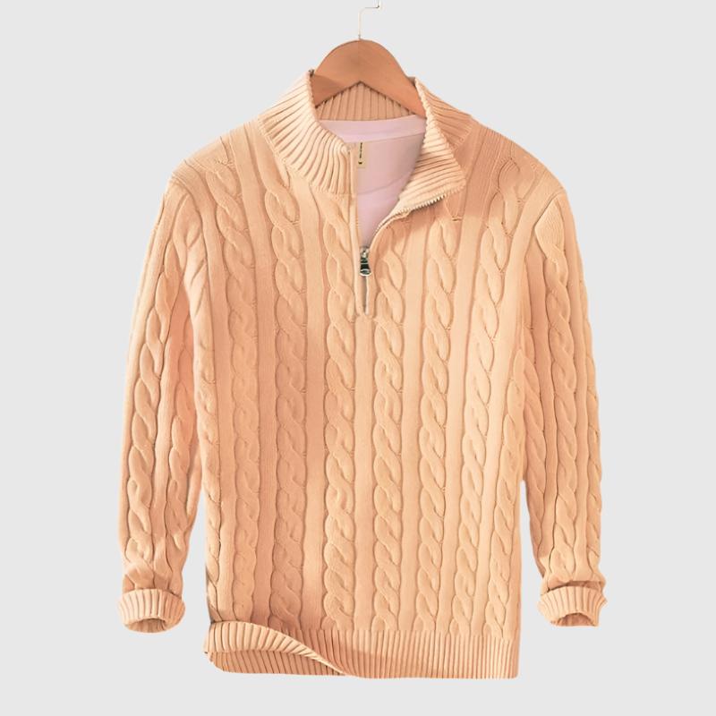 SEBASTIAN |  HALF ZIP SWEATER