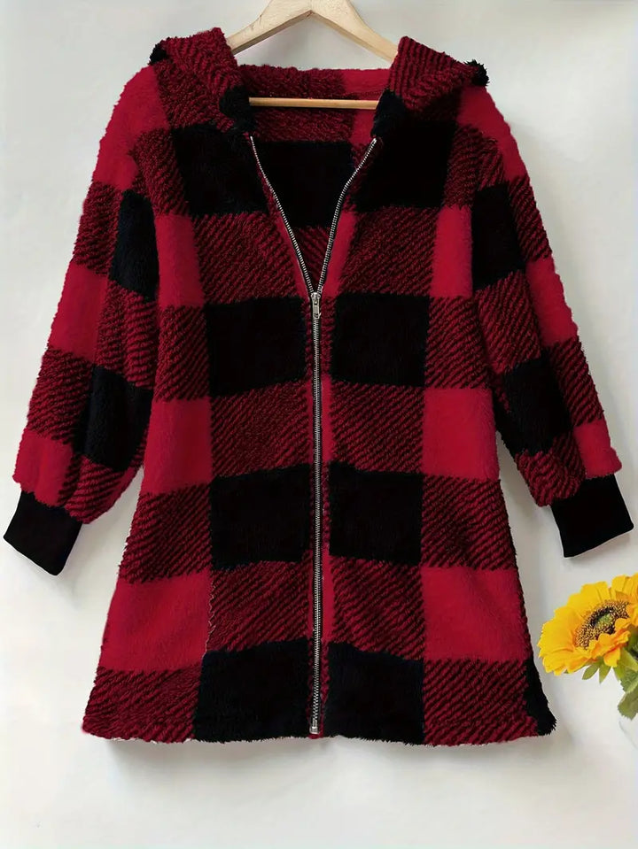 Mary® Cozy Plaid Jacket