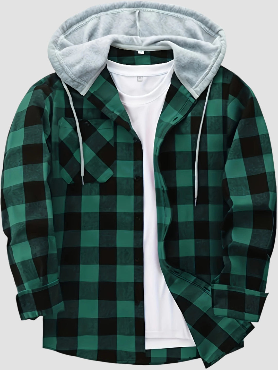 EDWARD | HOODED PLAID JACKET