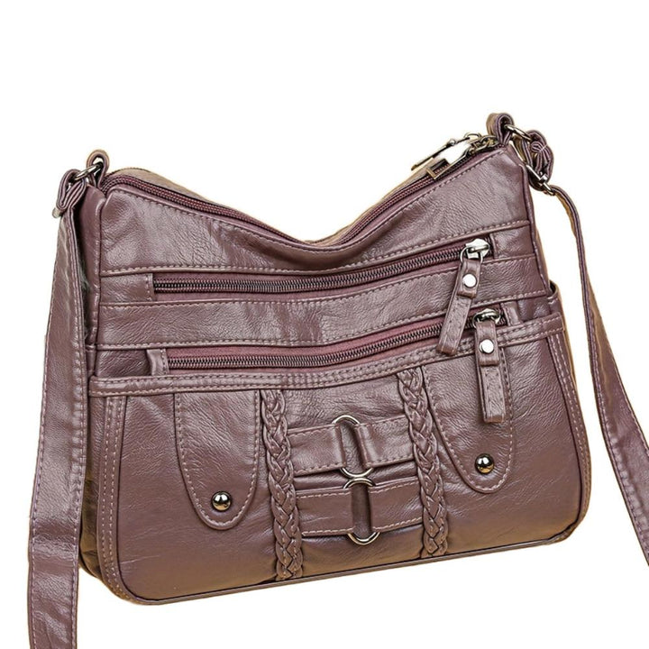 Grace’s Rivet-Accented Crossbody | Anti-Theft Crossbody Bag