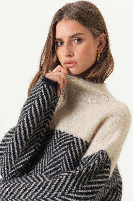 Mila™ - High Neck Cotton Soft Sweater