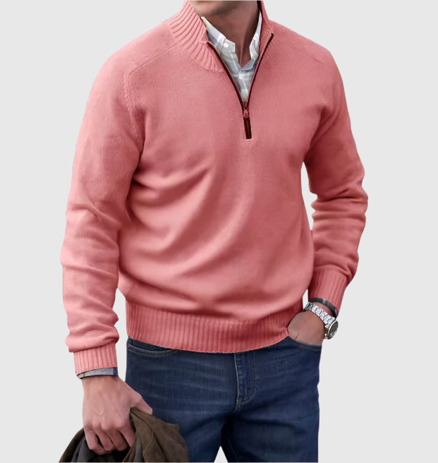 WILLIAM | CLASSIC HALF-ZIP SWEATER