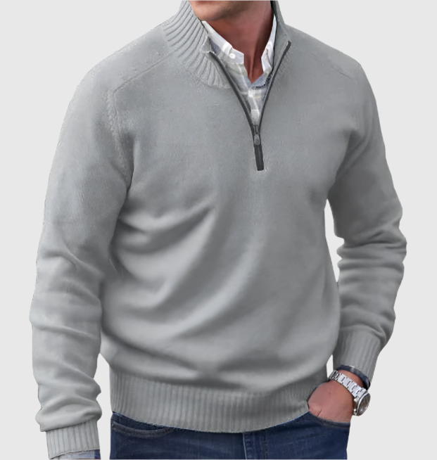 WILLIAM | CLASSIC HALF-ZIP SWEATER