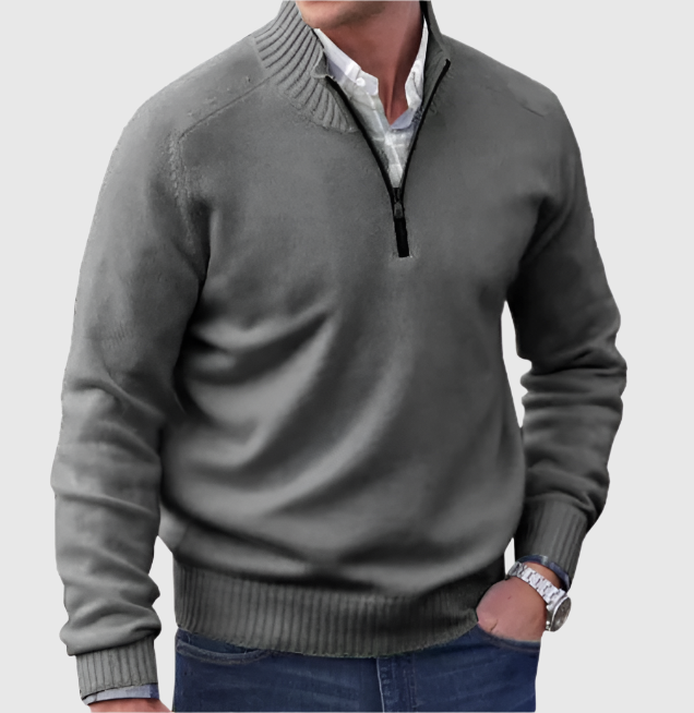 WILLIAM | CLASSIC HALF-ZIP SWEATER