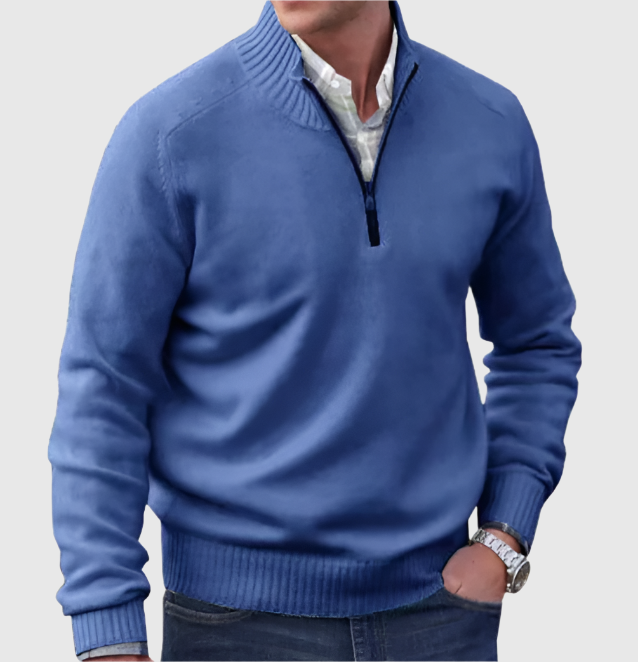 WILLIAM | CLASSIC HALF-ZIP SWEATER