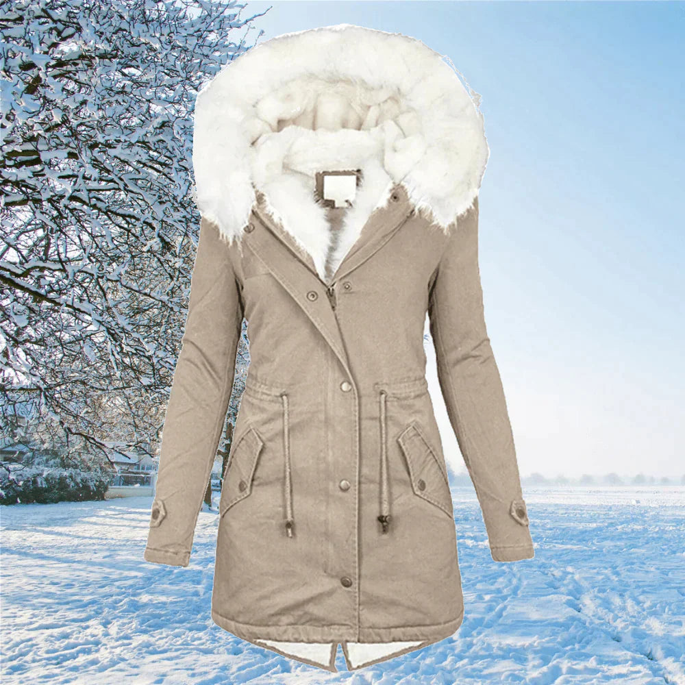 Ivy™ - Comfortable Hooded Parka Jacket with Fur Lining