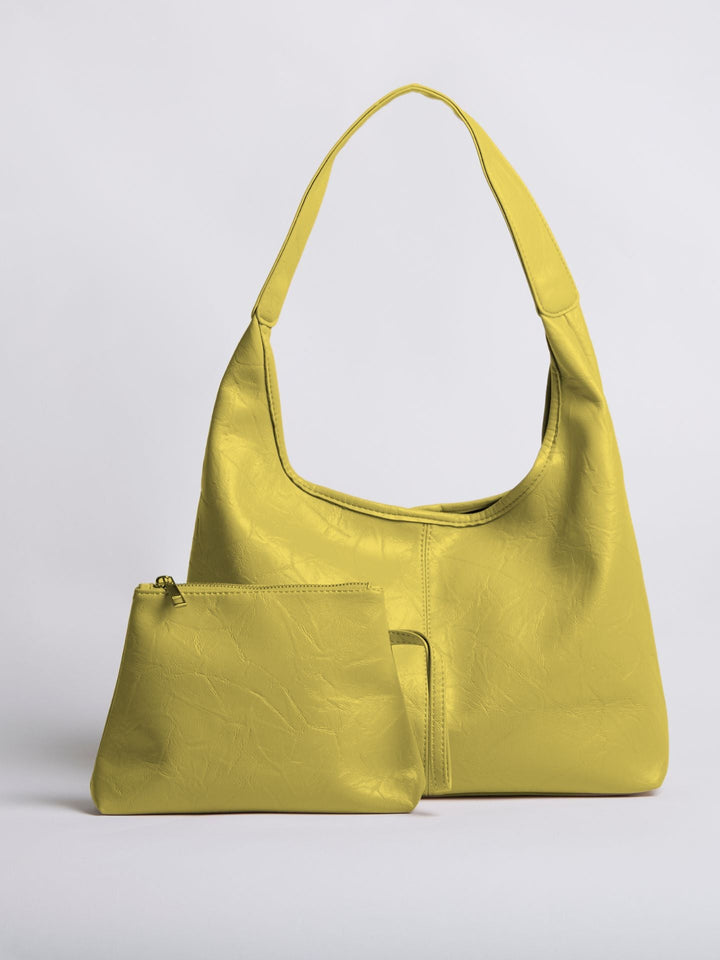 Scarlett Distressed Leather Tote - Zipper Version