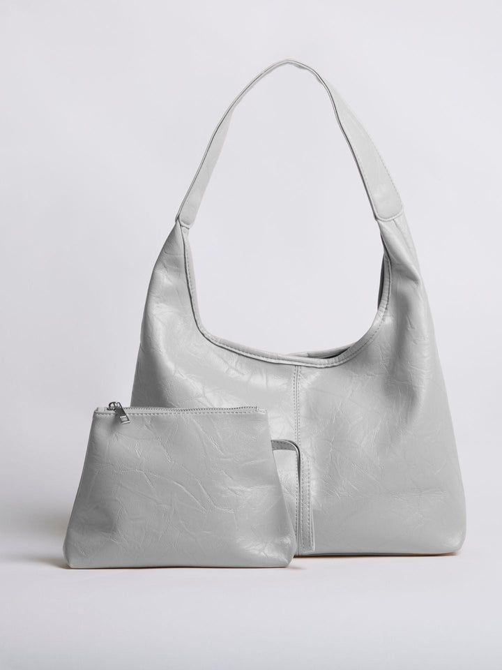 Scarlett Distressed Leather Tote - Zipper Version