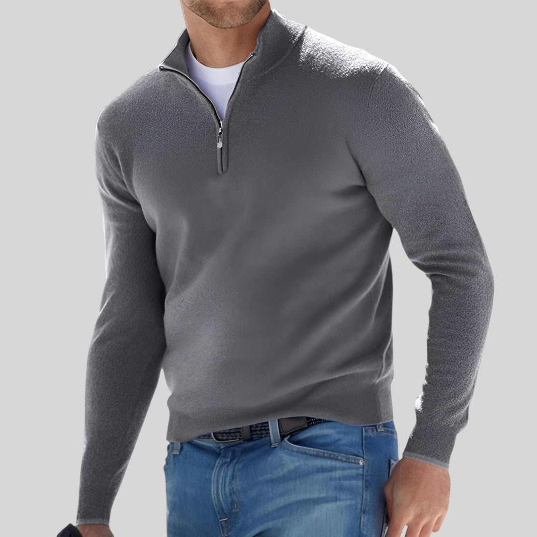 BRADLEY | HALF-ZIP KNIT SWEATER